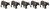 Walthers SceneMaster HO Scale Animals/Figures Beef Cattle/Cows (16-Pk)
