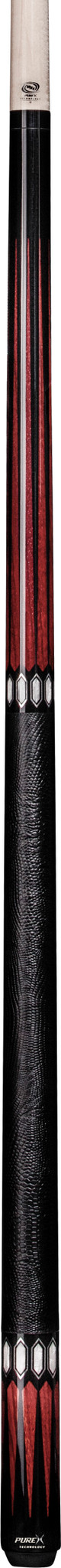 PureX HXTC17 Black/Cocobolo Graphic Points/Lizard Wrap Pool/Billiard Cue Stick