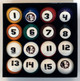 NCAA Sports Fan Florida State Seminoles Pool/Billiard Ball Full Set