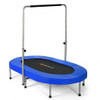 2-Person Foldable Mini Kids Fitness Rebounder Trampoline-Red