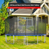 Trampoline Replacement Protection Enclosure Net with Zipper-12 ft - Color: Black - Size: 12 ft