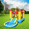 Inflatable Kids Slide Bounce House with 580w Blower - Color: Multicolor