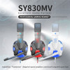 SY830MV Wired Headsets Over-Ear Stereo Earphones Cool Lighting Gaming Headset for Smart Phones Comp