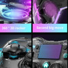 Wireless Game Controller for Ps4 Game Console Bluetooth Gamepad Joystick with Rgb Light Transparent