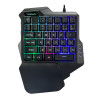 One-Handed Mechanical Gaming Keyboard RGB Backlit Portable Mini Gaming Keypad Game Controller