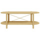 vidaXL Coffee Table 43.3"x18.9"x15.7" Engineered Wood