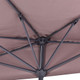 9' Half Round Patio Umbrella Sunshade without Weight Base - Color: Tan - Size: 9 ft