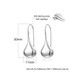 Intensity Tear Drop Hook Earrings Solid 925 Sterling Silver F369-10057115600