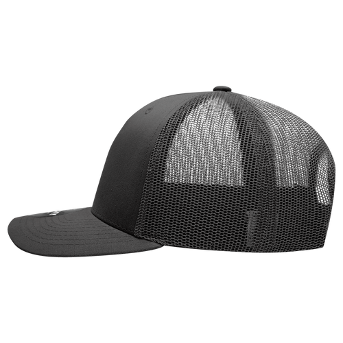 Decky 6021 Blank Trucker Baseball Cap (Black)