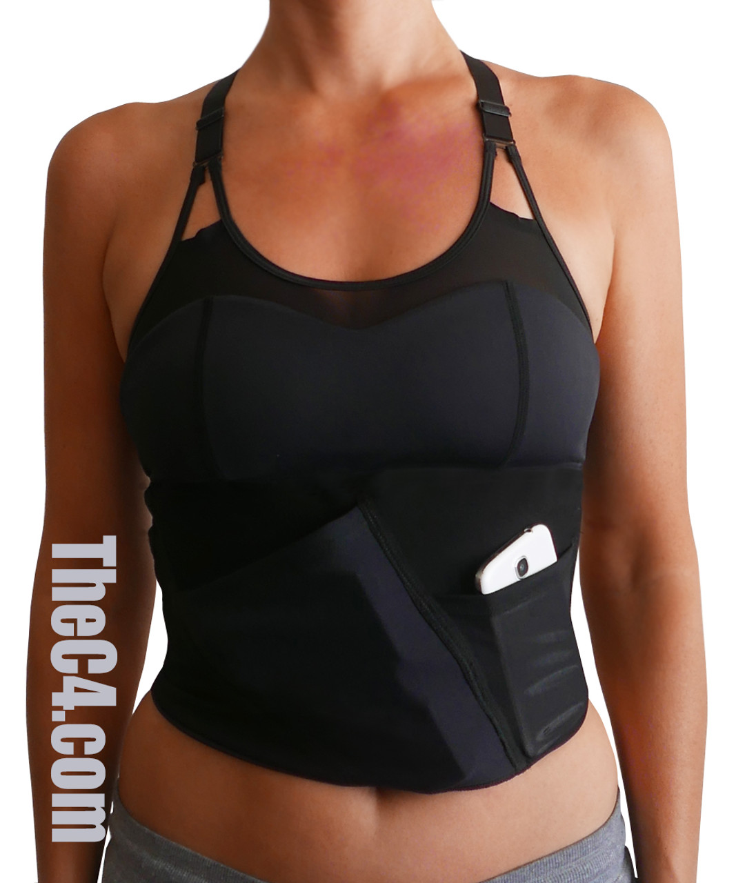 Intimates & Sleepwear, Womens Concealed Carry Gun Holster Black Sports Bra  Right Left Hand All Sizes