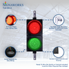 8 Inch Diameter Lens Traffic Light / Dock Light