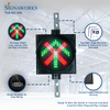 8 Inch Diameter Lens Traffic Light / Dock Light