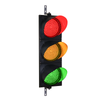 12 Inch Diameter Lens LED Traffic Light Signal, 3 Color (Ready To Wire)