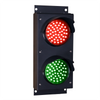 4 Inch Diameter Lens LED Stop-Go Loading Dock Traffic Light, 2 Color, 12/24VDC (Ready To Wire) 