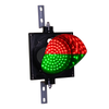 8 Inch Diameter 2-in-1 Lens LED Stop-Go Loading Dock Traffic Light, 2 Color, 12/24DC (Ready to Wire)