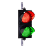8 Inch Diameter Lens LED Stop-Go Loading Dock Traffic Light, 2 Color, 12/24DC  (Ready to Wire)