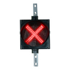 8 Inch Diameter LED Traffic Light Signal 2 IN 1 RED X /GREEN ARROW, 110/220VAC (Ready to Wire)