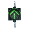 8 Inch Diameter LED Traffic Light Signal 2 IN 1 RED X /GREEN ARROW, 12/24VDC (Ready to Wire)