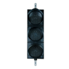 12 Inch Diameter Lens LED Traffic Light Signal, 3 Light Section, 12-24VDC, Red, Yellow & Green, 12" (Ready to Wire)