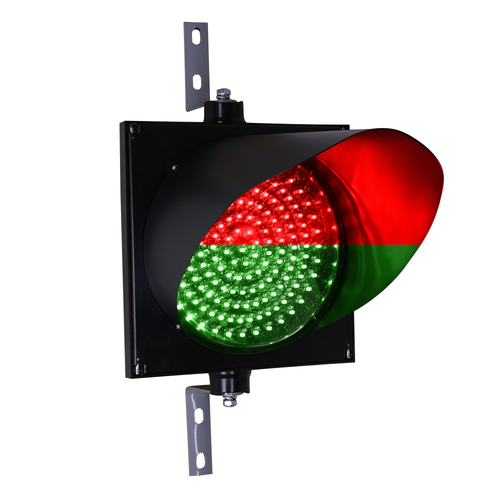 12 Inch Diameter 2-in-1 Lens LED Stop-Go Loading Dock Traffic 