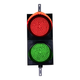 12 Inch Diameter Lens LED Stop-Go Loading Dock Traffic Light, 2 Color, 12/24DC (Ready to Wire) 
