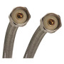 Fits All B4F30CU Braided Flexible Faucet Connector With Polymer Core, 1/2 in x 30 in, FIP