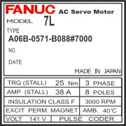 A06B-0571-B088#7000 - AC SERVO MDL AL25/3000, ST, SLK, a1000