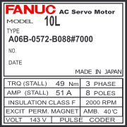 A06B-0572-B088#7000 - AC SERVO MDL AL50/2000, ST, SLK, a1000
