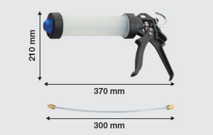 RV-GREASE-GUN-KIT - GREASE GUN KIT, INLCUDES; MAIN GUN BODY, ADAPTOR, JOINT (R1/8), HOSE (300MM) - NABTESCO RV-GREASE-LB00