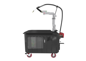 Lincoln Electric Cooper™ Air Cooled Welding Cobot Cart with ABB GoFa Cobot and Lincoln Electric Power Wave® R450