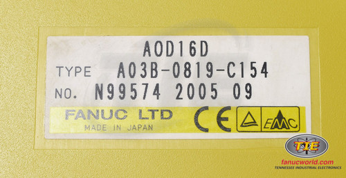 A03B-0819-C154 - 16PT DC OUTPUT MODULE MDL AOD16D CE UL