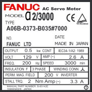 A06B-0373-B035#7000 - AC SERVO MDL 1-0SP/3000, TPR, 2500P ABS+S.C.