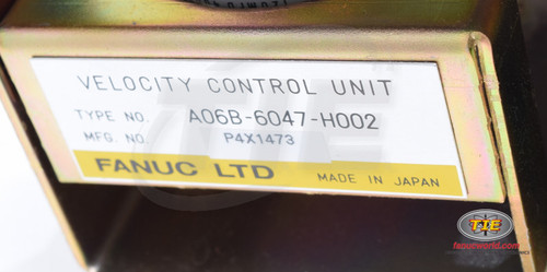 Fanuc A06B-6047-H002 or A06B6047H002 DC Servo Drive - Fanucworld