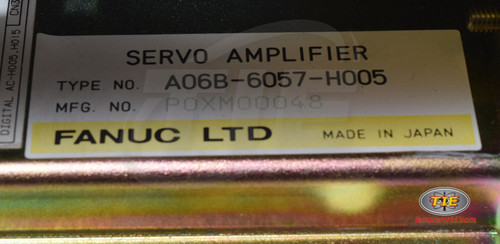 Fanuc A06B-6057-H005 or A06B6057H005 AC Servo Drive - Fanucworld