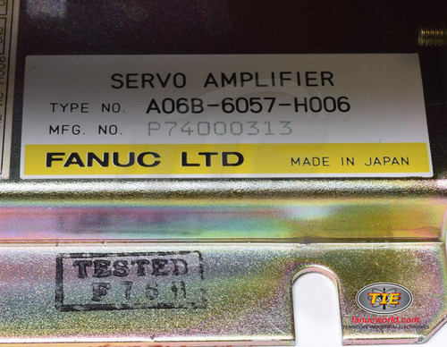 Fanuc A06B-6057-H006 or A06B6057H006 AC Servo Drive - Fanucworld