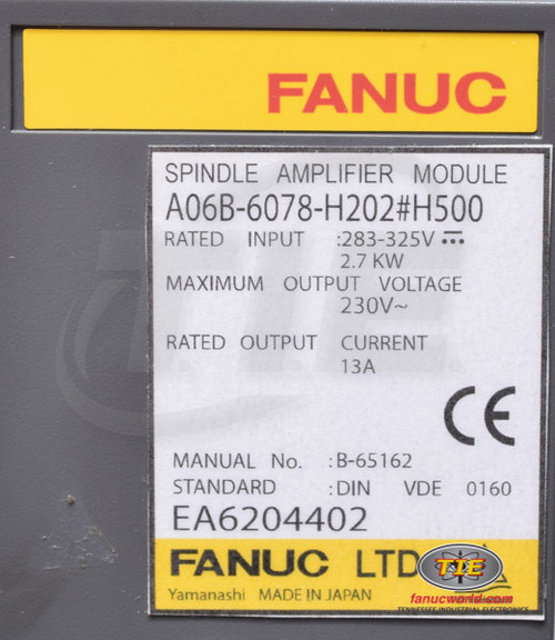 【専用出品】A06&ビトレオ Fanuc Spindle Amplifier Drive Module A06B-6078-H211#H500