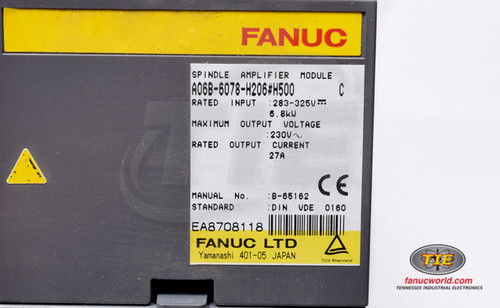 Fanuc A06B-6078-H206#H500 or A06B6078H206 Spindle Amplifier Module