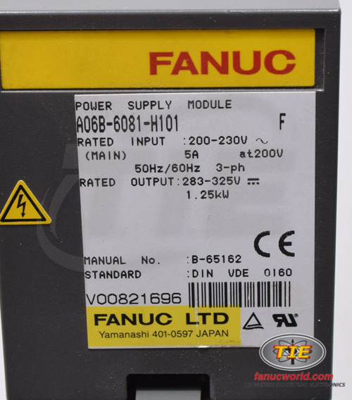 Fanuc A06B-6081-H101 or A06B6081H101 Power Supply Module - Fanucworld