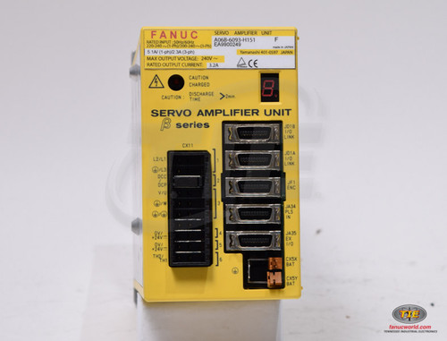 A06B-6093-H151 - BETA SERVO DRIVE MDL SVU-12, I/O LINK