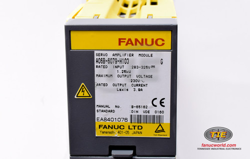 中古 FANUC Servo Amplifier A06B-6079-H104 Fanuc A06B-6079-H103 or A06B6079H103 Servo Amplifier Module