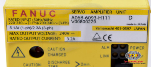 A06B-6093-H111 - BETA SERVO DRIVE MDL SVU-12, FSSB INTERFACE