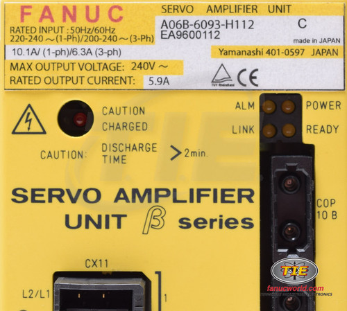 Fanuc A06B-6093-H112 or A06B6093H112 AC Servo Drive - Fanucworld