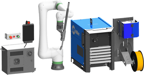 APT Manufacturing Mod-Weld Cobot MAC Bundle with Fanuc CRX-10iA/L and Miller Auto-Continuum™ 350