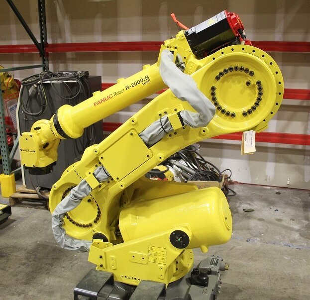 Yellow Fanuc robot