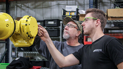 Fanuc repairs being performed by T.I.E. Industrial technicians