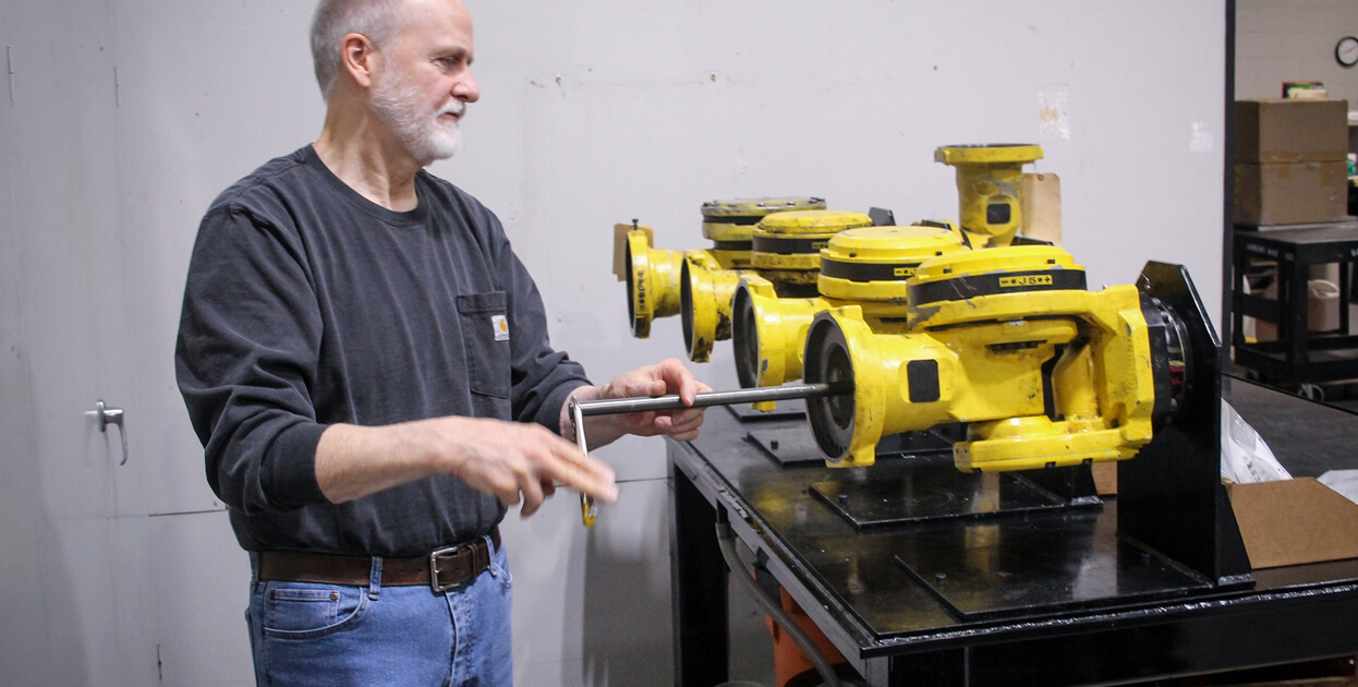 Robot refurbishment in progress by T.I.E. Industrial employee