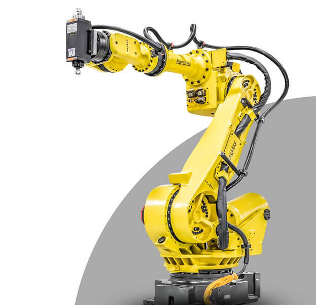 Large yellow Fanuc robot