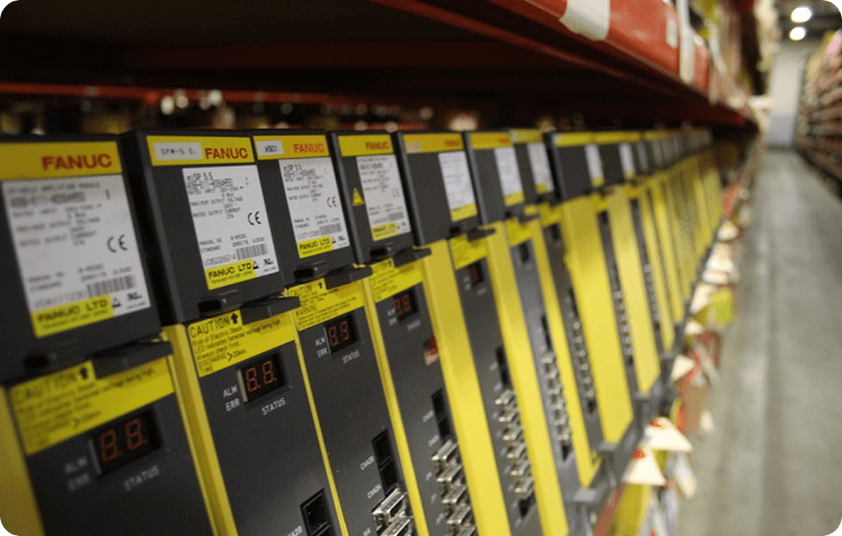 Shelf full of parts