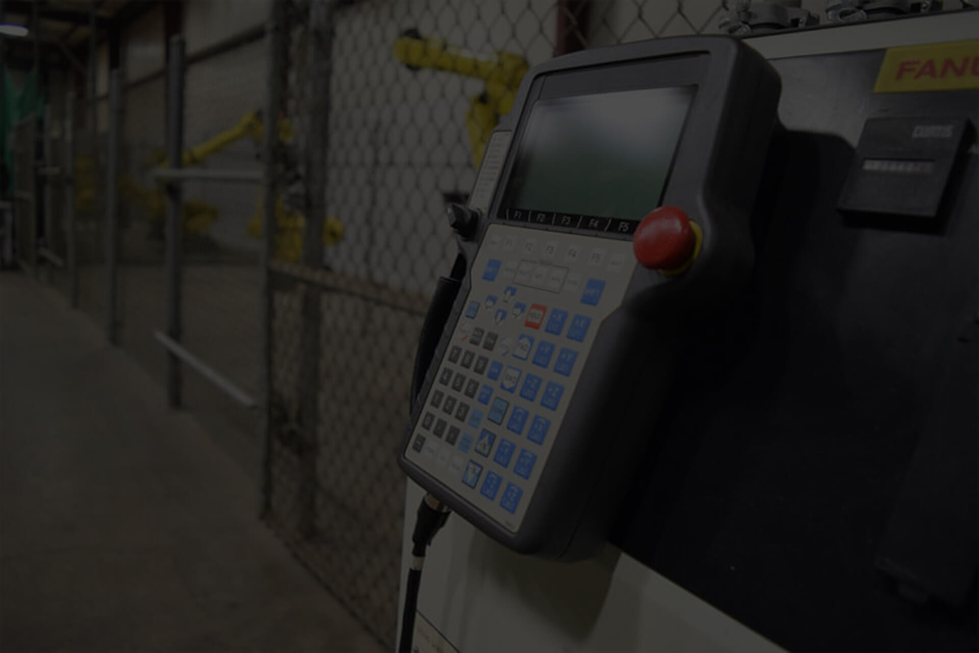 Teach pendant on Fanuc unit