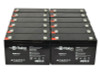 Raion Power RG06120T1 6V 12Ah Replacement Medical Equipment Battery for IMED Gemini PC-2-Model 1320 12 Pack